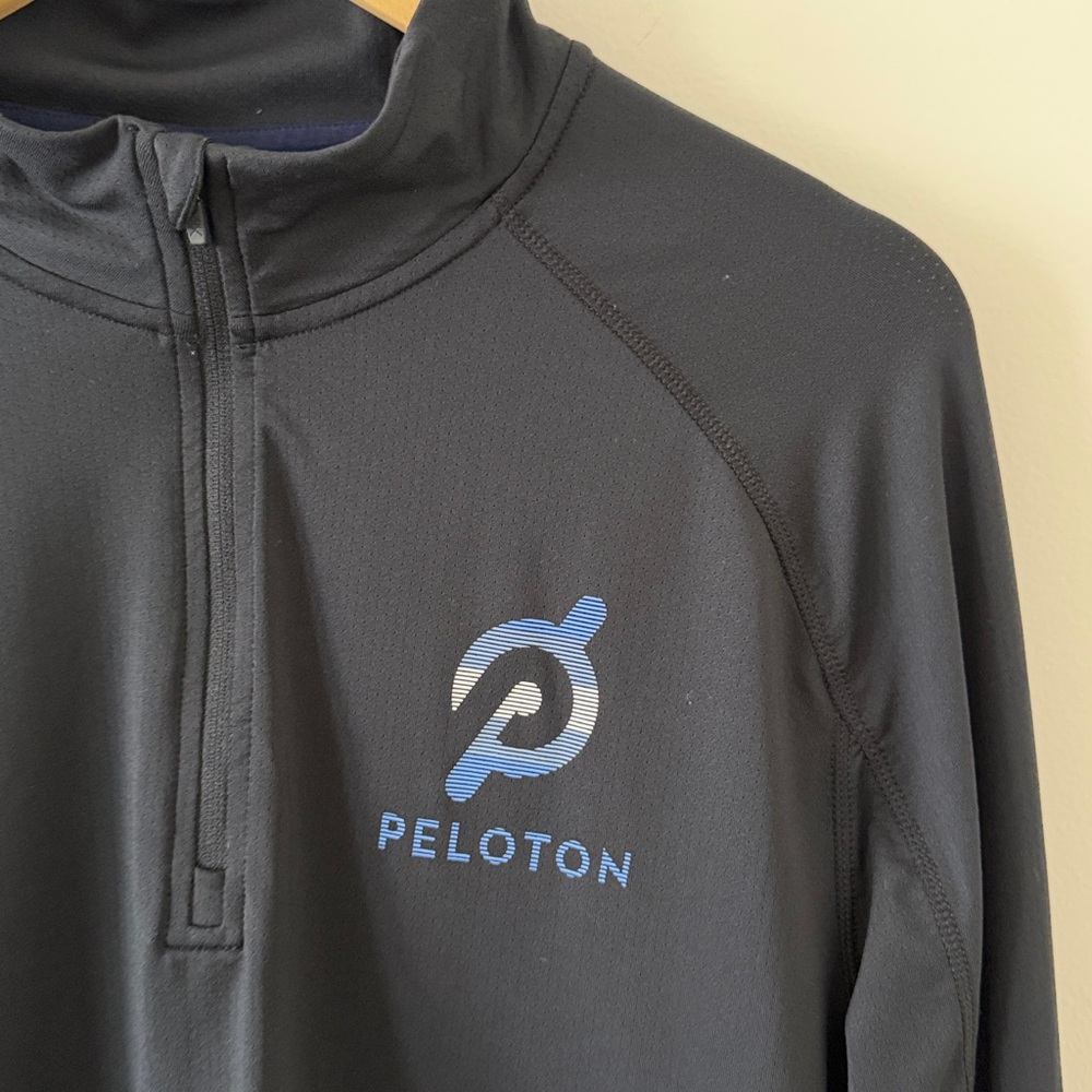 Rhone x Peloton Pullover Black 1/4 Zip Performance Run Gym Size Large‎